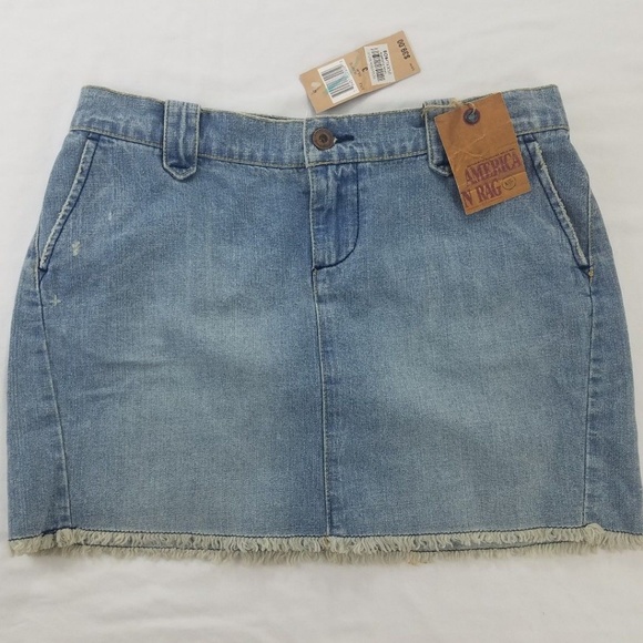 American Rag Cie 3 Blue Denim Frayed NWT - Picture 1 of 5